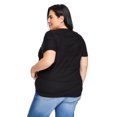 thumbnail image 3 of Iyla Plus Women's Short Sleeve Ripple Tee, 3 of 6