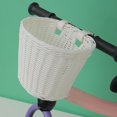 thumbnail image 4 of Panier de Vélo Tissé à la Main Grande Capacité Forte Capacité de Charge Installation Facile Guidon Panier avant de Vélo Remplacement, 4 of 7