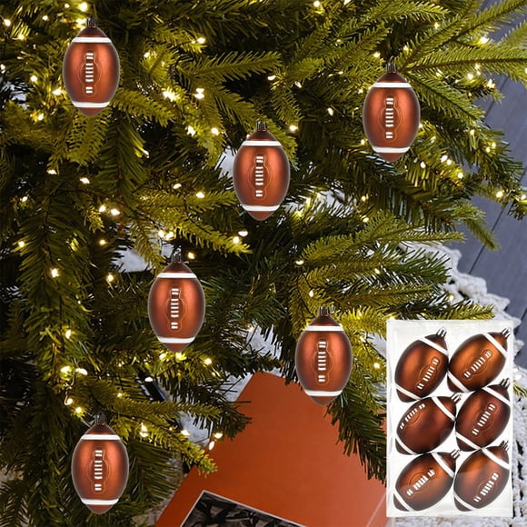 Aufmer 24 Pcs Sports-Themed Christmas Ornament Set, Colorful Plastic Hanging Balls for Trees/Wreaths, 2.75in(Multicolor)