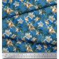 thumbnail image 3 of Soimoi Cotton Poplin Fabric Monstera Leaf & Floral Print Fabric by Yard 42 Inch Wide, 3 of 5