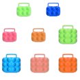 thumbnail image 2 of QualitChoice Plateau Portable pour Œufs Boîte de Rangement Support Camping 6/12 Conteneur à Œufs Vert 12 Compartiments 1Ensemble, 2 of 6