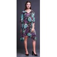 thumbnail image 3 of Bimba Kaftan de Plage Aquarelle, Paréo de Bikini, Robe Midi pour Femmes, Caftan Court - 4X-5X, 3 of 5