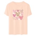 thumbnail image 4 of Meichang T-Shirts de la Saint-Valentin pour Femmes Imprimé Amour Doux Manches Courtes Col Rond Coupe Ample T-Shirts Tendance, 4 of 6
