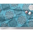 thumbnail image 2 of Soimoi Poly Georgette Fabric Floral Mandala Print Fabric by the Yard 52 Inch Wide, 2 of 3