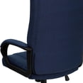 thumbnail image 3 of High Back Navy Blue Fabric Executive Swivel Chair with Arms, 3 of 9