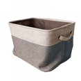 thumbnail image 1 of Bacs de Rangement Grands Paniers à Linge en Toile Contenants de Rangement avec Poignées, 1 of 6