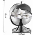thumbnail image 5 of Bol à Sucre en Acier Inoxydable avec Couvercle à Roulettes, Couvercle à Charnière Pratique, Bol à Sucre en Acier Inoxydable, Support pour Cubes de Sucre, Pot à Bonbons, Bol Réf : 5713, 5 of 5