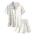 thumbnail image 4 of MIASHUI Ensemble de Pyjama 2 Pcs Unisexe Garçons Filles Imprimé Vêtements de Nuit, Blanc, 4-5 Ans, 4 of 4