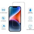 thumbnail image 4 of 3 Pack Screen Protector for iPhone 14 Pro with 3 Pack Camera Lens Tempered Glass Protector, 6.1 Inch HD Clear Tempered Glass Film 9H Hardness Scratch Resistent, No Air Bubbles, 4 of 6