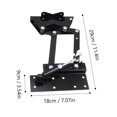 thumbnail image 5 of KAKOWELY Folding Coffee Table Lifting Frame Spring Hinges Furniture Lifting Rack,11.42"X7.09"X3.54", 5 of 5