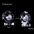 thumbnail image 2 of Casse-Tête en Cristal 3D Scie Gigogne Clair Douze 12 Constellations Astrologie Flash Lumière DEL, 2 of 2