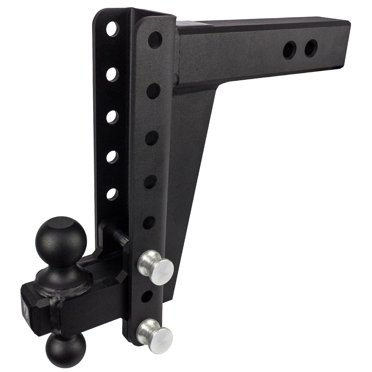 Attelages à l'Épreuve des Balles Remorque Hitch Support à Bille HD2510 pour Récepteur de 2-1/2 Pouces; Verrou Verrouillable Vendu Séparément; Poids Brut de Remorque de 22 000 Livres; Chute Réglable de 10 Pouces/hausse de 10 Pouces; Non Pivotant