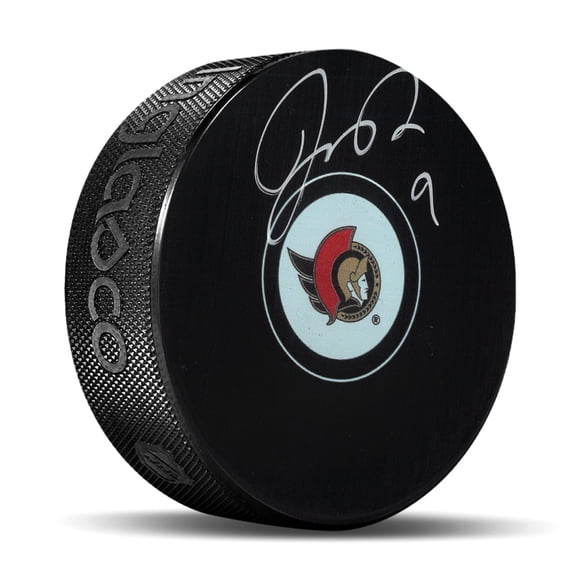 Josh Norris Signed Puck Senators 2021 Logo Ottawa Senators Officially Licensed NHL/NHLPA Authentic Hand-Signed Autograph by Frameworth Sports Marketing Premium Sports Memorabilia Authentic Memorabilia