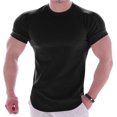 thumbnail image 2 of XZNGL Mens Sports Running Basketball Training Suit Quick-drying Short-sleeved T-shirt, 2 of 9