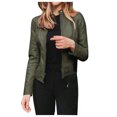 thumbnail image 3 of 2025 Femmes Manches Longues en Molleton Femmes Cardigan Court à devant Ouvert Veste de Course pour Femmes Veste de Complet Manteau, 3 of 3