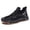 Black, variant on Ediodpoh Men's Spring and Summer Non Walking Fashion Light Shoes Breathable Mesh Sneakers for Men with Soft Sole Mens Shoes Black 44