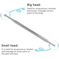 thumbnail image 4 of HAHADAXA Stylo d'Acupuncture, Double Tête en Acier Inoxydable Portable Outils de Réflexologie Faciale Outil de Massage des Doigts Stylo de Réflexologie pour Tissus Profonds, 4 of 7