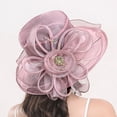 thumbnail image 1 of Women's Floral Mesh Hat Sunshade Beach Hat Sun Block Hat, 1 of 4