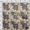 thumbnail image 2 of oneOone Viscose Chiffon Fabric Leaves & Orchids Floral Decor Fabric Printed BTY 42 Inches Wide, 2 of 4