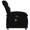 thumbnail image 3 of vidaXL Massage Recliner Chair Black Fabric, 3 of 5