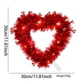 thumbnail image 2 of Riforla LED Light Heart Garland Valentine's/Wedding Romance Wreath B, 2 of 4