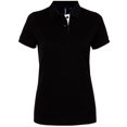 thumbnail image 1 of Asquith & Fox Womens Short Sleeve Contrast Polo Shirt, 1 of 2