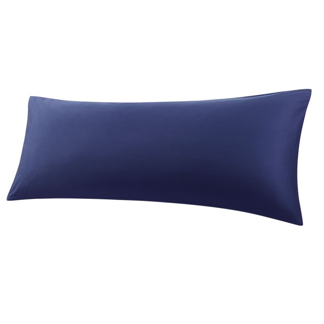 PiccoCasa 100% Cotton Body Pillowcases Soft Envelope Closure Navy Blue 20"x48"