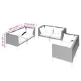 thumbnail image 3 of vidaXL 6 Piece Garden Lounge Set with Cushions Poly Rattan Dark Grey, 3 of 3