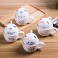 thumbnail image 4 of Ceramic Mug Fashion Multi-purpose Coffee Mug Milk Mug Tea Mug with Lid, 4 of 10
