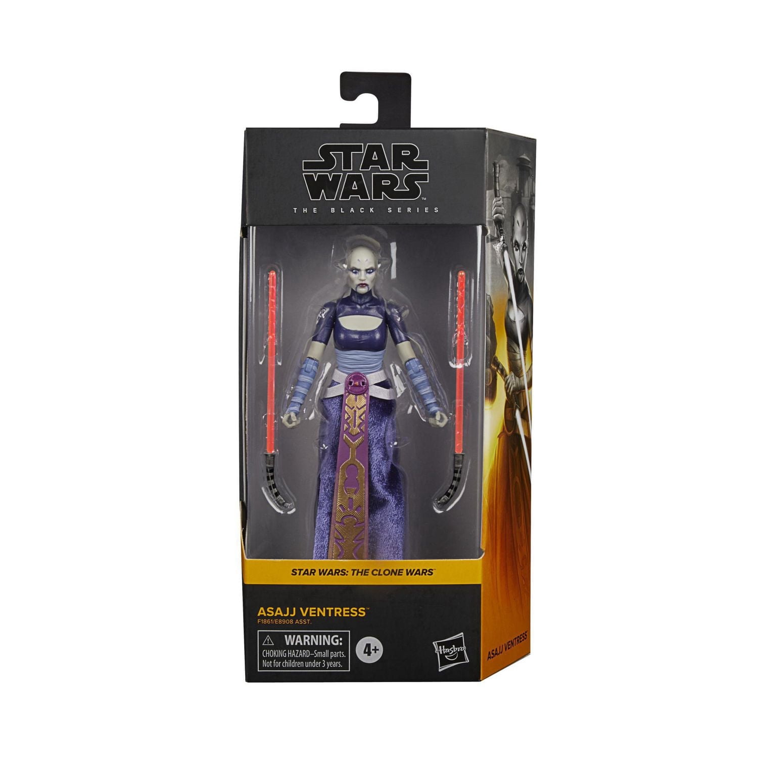 Star Wars The Black Series Asajj Ventress Toy 6-Inch Scale Star Wars: The Clone Wars Collectible Action Figure, Toys For Kids Ages 4 and Up