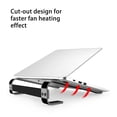 thumbnail image 4 of Cagogo 2Pcs Laptop Stand, Portable Aluminum Alloy Ergonomic Laptop Riser for Desk, Adjustable Height Laptop Holder for 10-18 Inch Notebook, Ventilated Cooling Laptop Stand for Home Office, 4 of 9