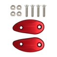 thumbnail image 3 of 2x Mirror Block Off Plates Aluminum Easy to Install for CBR1000rr red, 3 of 9