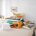 thumbnail image 4 of Maple Tree Leaf Bedding Sets 7-Piece For Kids Boys Girls Fall Theme Comforter Set Full,Green Jungle Bedding Comforter Sets Plant Botanical Bed in a Bag Blue Sky White Cloud Bedding Accessories, 4 of 4