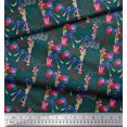 thumbnail image 3 of Soimoi Moss Georgette Fabric Women,Balloon & Firecrackers Party Print Fabric by The Yard 42 Inch Wide, 3 of 3