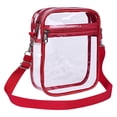 thumbnail image 1 of Clear Stadium Bags Approved, Usavan PVC Transparent Chest Bag Large Capacity, Thick Sturdy Material with Front Pocket Crossbody Storage Bag for Travel Sports Events, 1 of 2