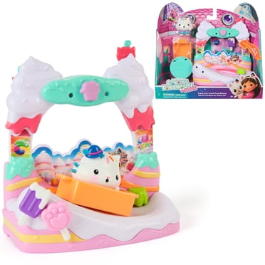 Gabby's Dollhouse: The Movie, Cakey Cat's Sweet Treat Balcony with Toy Figure & Dollhouse Accessories, Kids Toys for Girls & Boys Ages 3 and Up