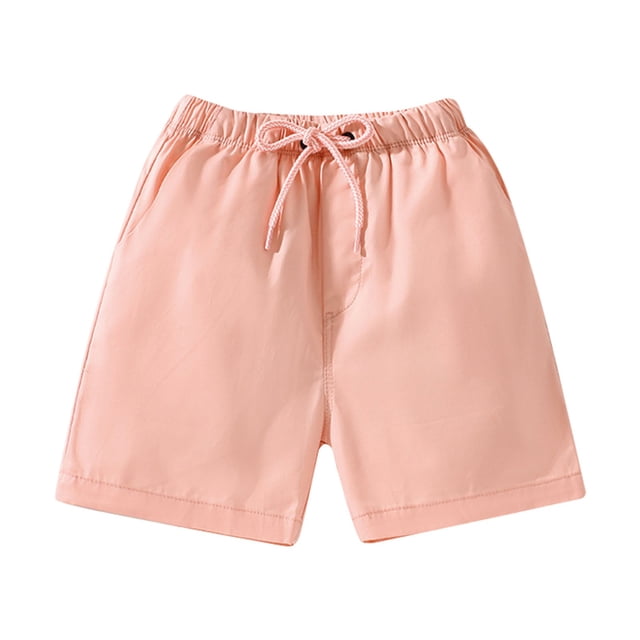 HIPYLO Shorts de Basketball Garçons 10-12 Shorts à Volants Volants Rouges Shorts de Gymnastique Noirs Shorts Courts de Basketball Vêtements Bébé Garçon 12-18 Mois Vêtements Ado Mignons, Rose 5-6 Ans
