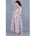 thumbnail image 3 of DWEEP SARA Robe de Maternité à Blocs Imprimés Violet et Blanc, TG/42, 3 of 8