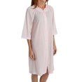 thumbnail image 1 of Women's Shadowline 77280 Petals Embroidered Yoke Coat (Pink 2X), 1 of 4