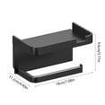 thumbnail image 3 of Rbaofujie Tissue Box Bathroom Mobile Phone Rack No Punching Paper Towel Storage and Storage Rack Household Roll Up Paper Box Suction Paper Box Wall Mounted Tissue Box Cover, 3 of 6