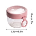 thumbnail image 2 of Glass&Bottle Overnight Oats Jars Cereal Milk Container Leak Proof Oatmeal Jars Yogurt Containers With Lids To Go Storage, 2 of 3