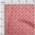 thumbnail image 2 of oneOone Silk Tabby Red Fabric Text Sewing Material Print Fabric By The Yard 42 Inch Wide, 2 of 5