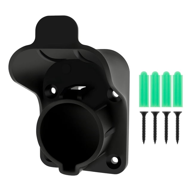 CHUANK EV Charger Holder Easy to Install Waterproof Charging Plug Cable Hanger Safe EV Charging Cable Holder Solid Car Charger Cable Organizer for Your Car