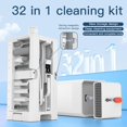 thumbnail image 2 of 32-in-1 Keyboard Cleaning Kit for MacBook Laptop Computer, Earbud Cleaner Kit for Airpods Pro 1 2 3 Earphones, Multi-Function PC Electronic Cleaner Kit for iPhone Cell Phone Camera (Black), 2 of 6