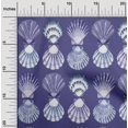 thumbnail image 2 of oneOone Rayon Royal Blue Fabric Sea Shells Ocean Sewing Material Print Fabric By The Yard 56 Inch Wide, 2 of 4