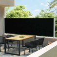 thumbnail image 1 of vidaXL Auvent Latéral Rétractable pour Patio 140x600 cm Noir, 1 of 5