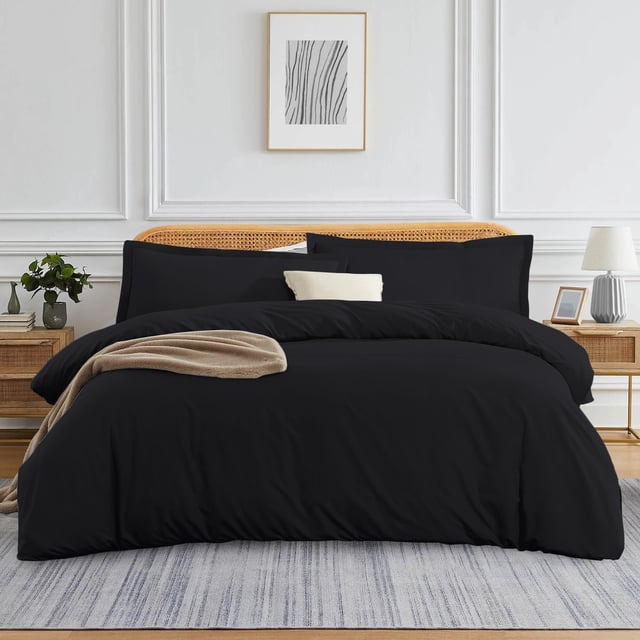 900 TC 100% Egyptian Cotton Duvet Cover Zipper Closur Ultra Soft Durable and Fade Resistant Solid Pattern