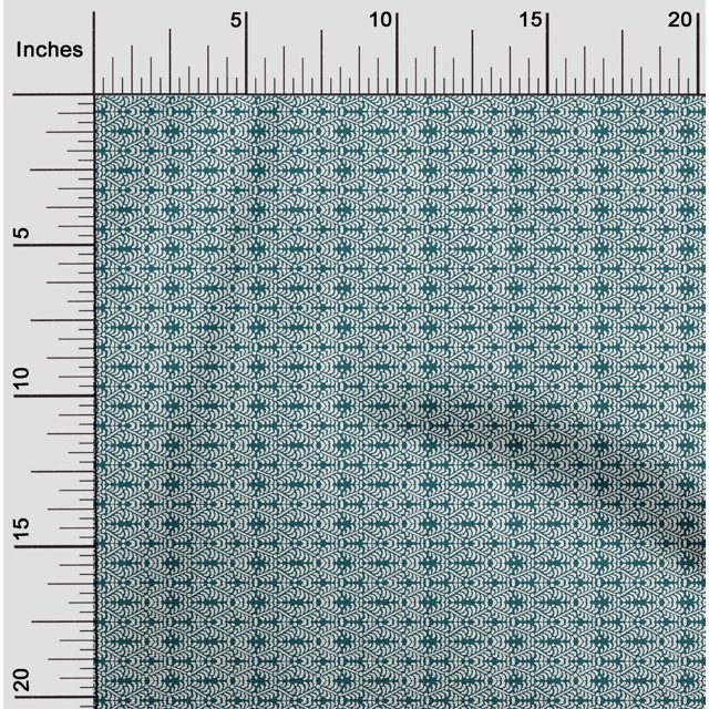 oneOone Viscose Chiffon Fabric Geometric Block Print Fabric By The Yard 42 Inch Wide