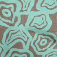 thumbnail image 1 of oneOone Polyester Spandex Turquoise Blue Fabric Abstract Floral Sewing Material Print Fabric By The Yard 56 Inch Wide, 1 of 4
