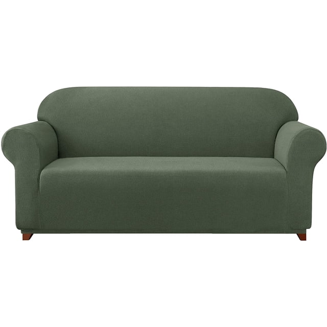 Subrtex 1-Piece Stretch Sofa Slipcover Non Slip Couch Cover, Texture Grid Pattern